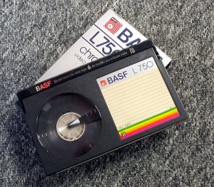 ベータ形式のビデオテープ